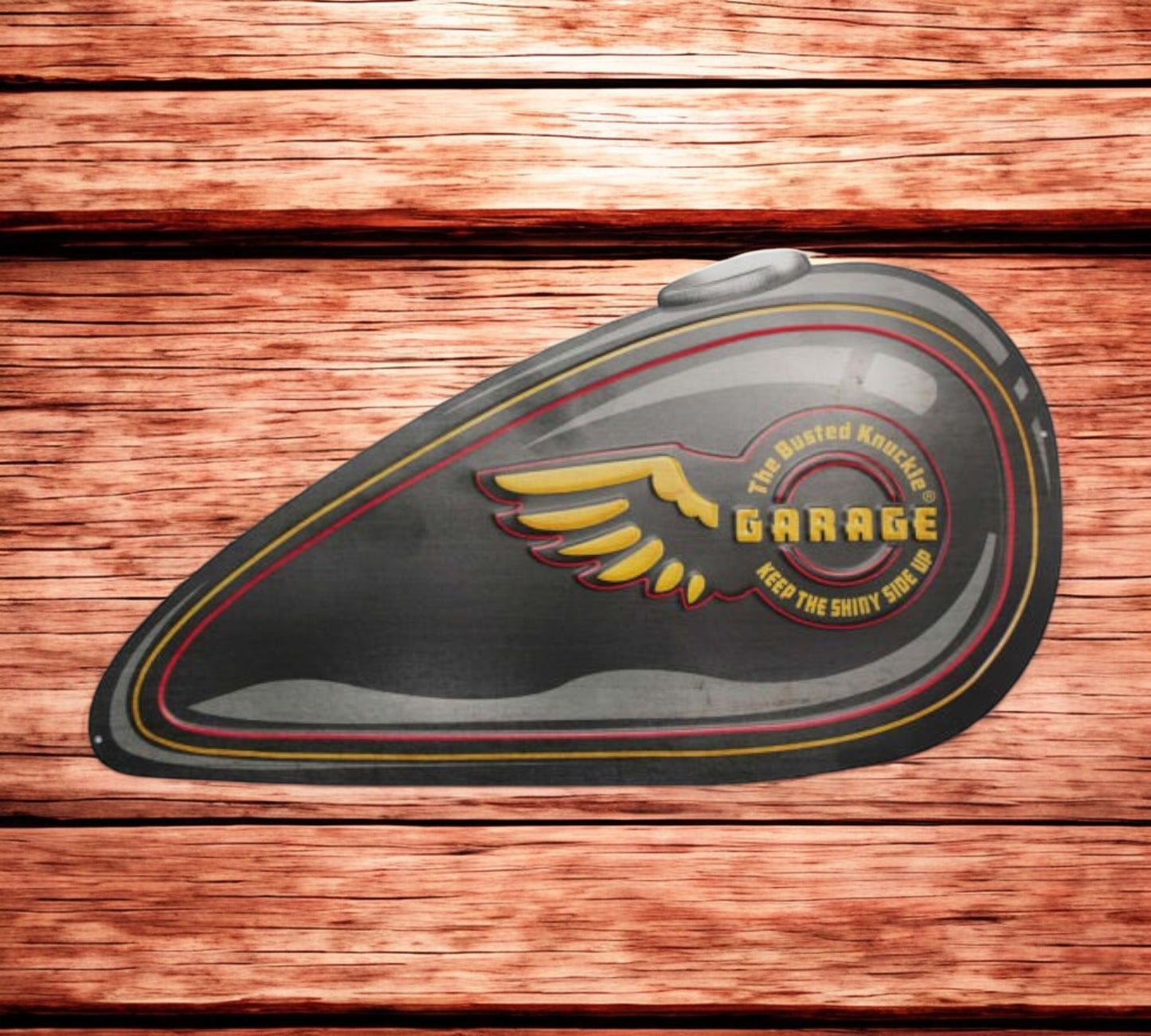 Motorbike Tank Sign - Black