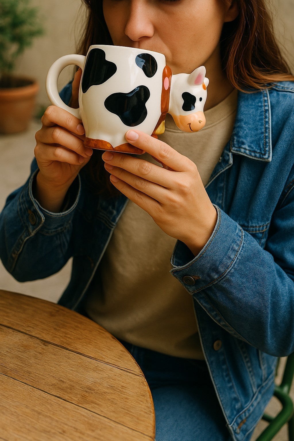 Cow 3D Bobble Head Mug