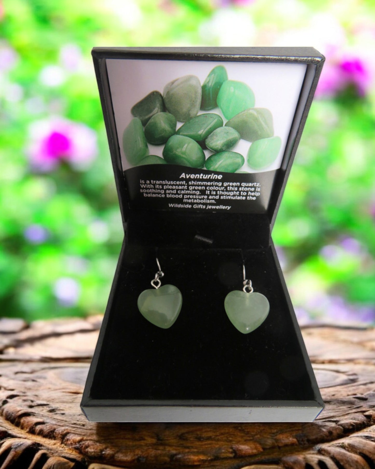 SMALL CRYSTAL HEART DROP EARRINGS