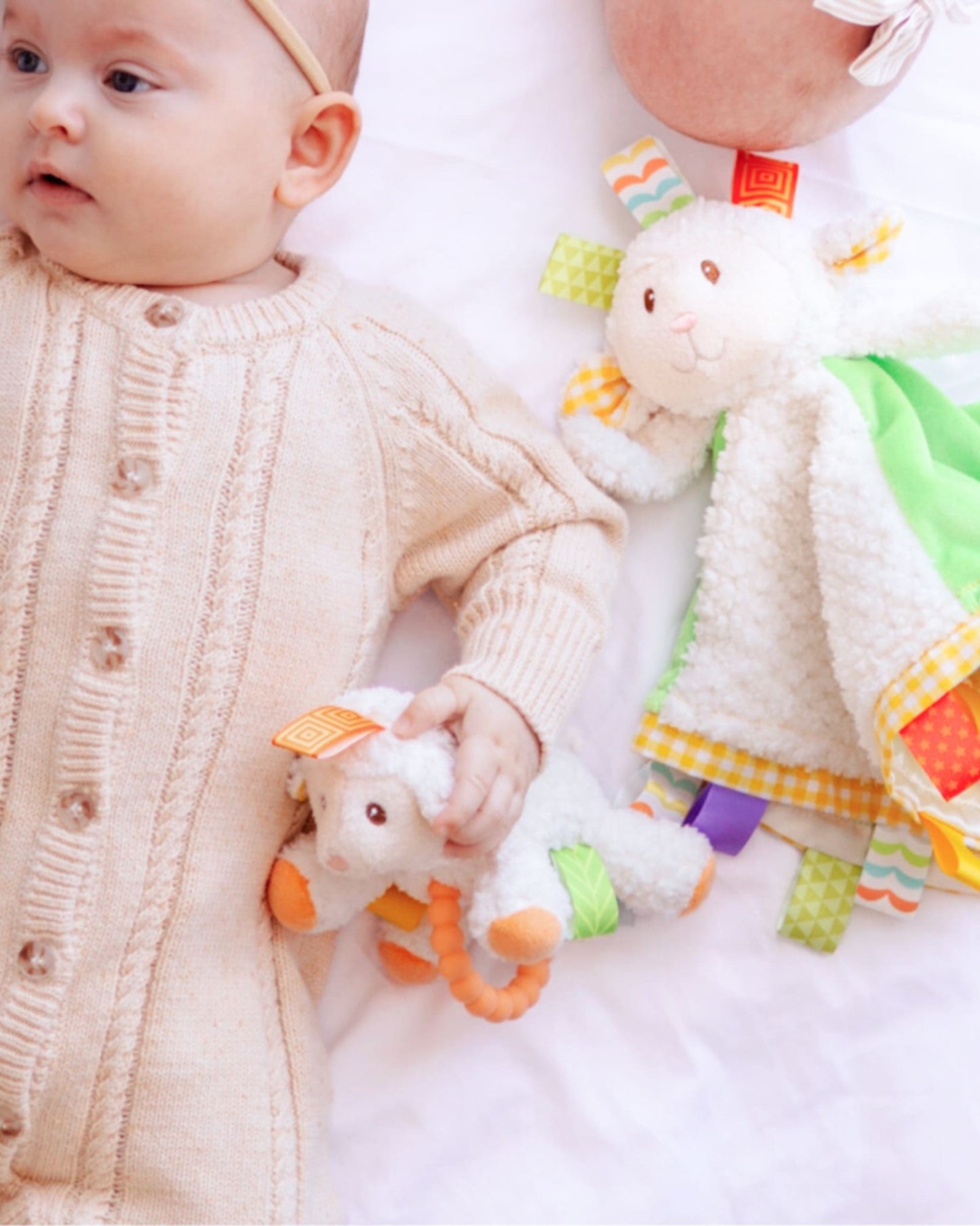 Mary Meyer Taggies Sherbert Lamb Teether Rattle