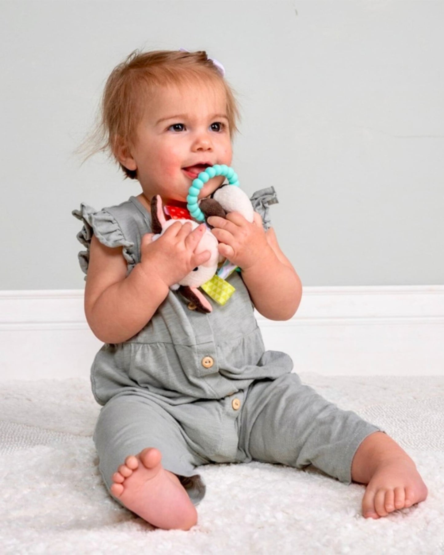 Mary Meyer Taggies Buttercup Cow Teether Rattle