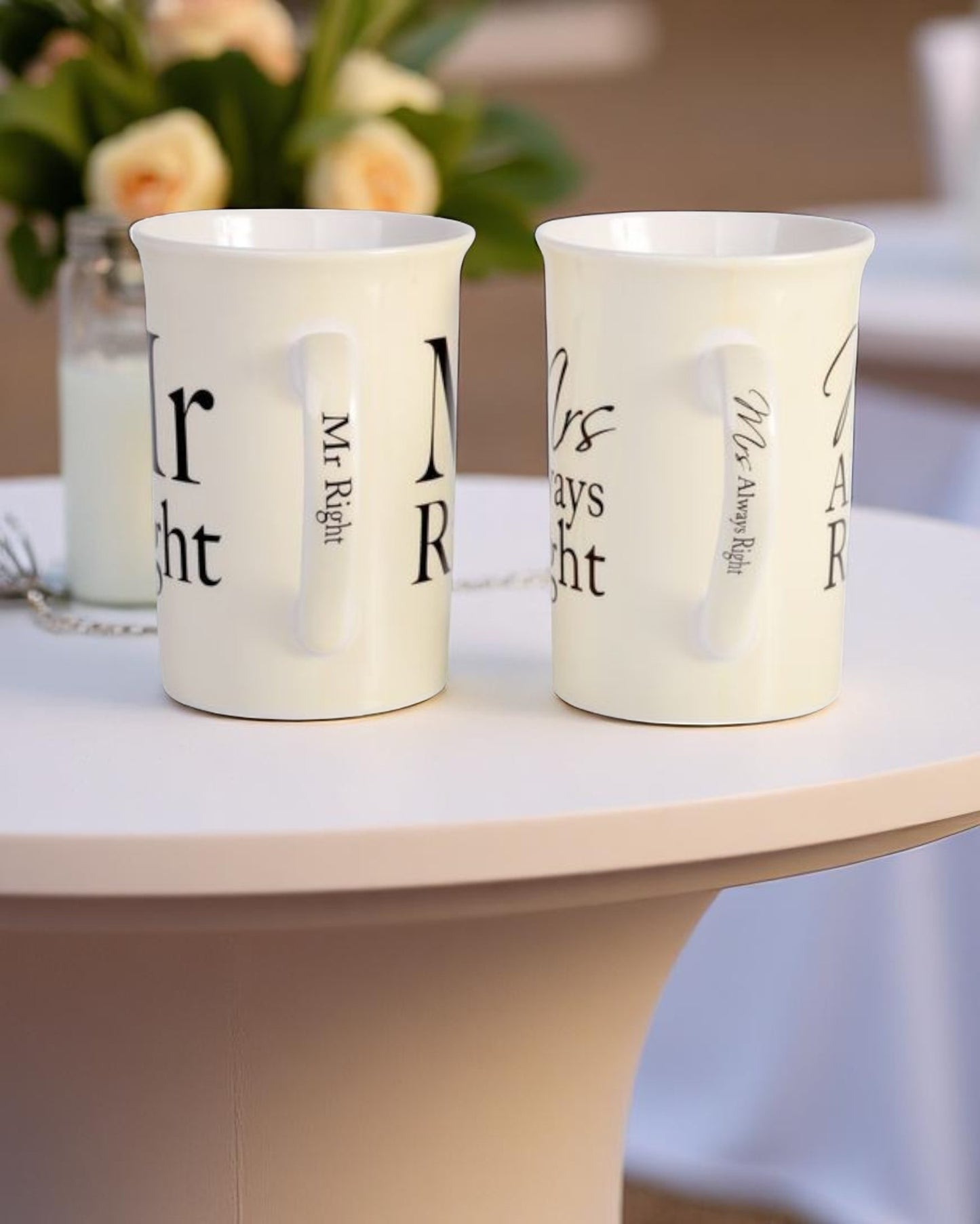 Mr & Mrs Right Mug S/2