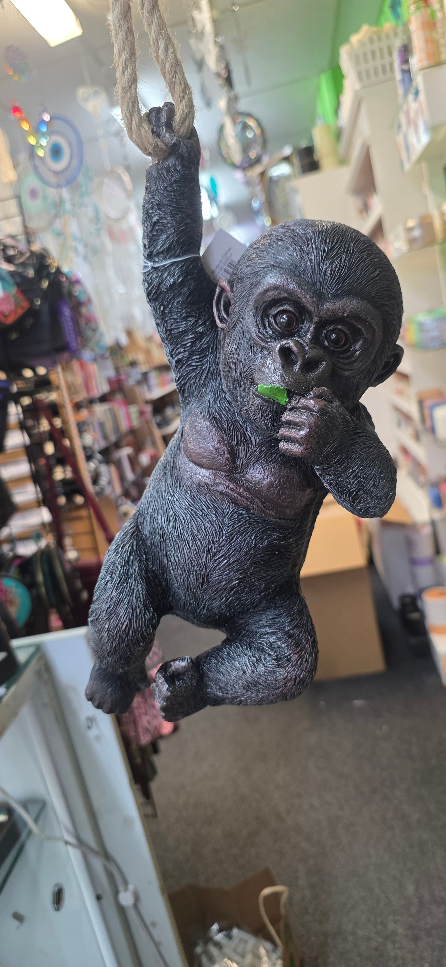 Hanging Black Baby Gorilla