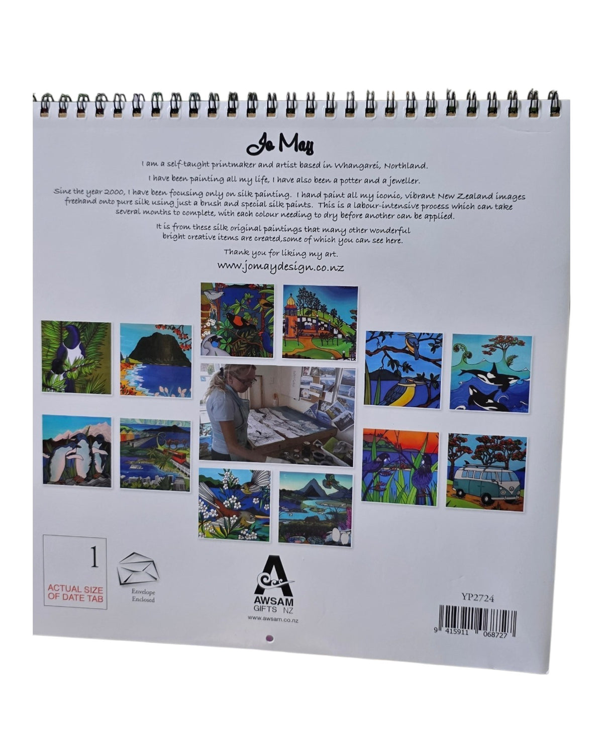 Jo May Calendar - New Zealand Artwork 2027