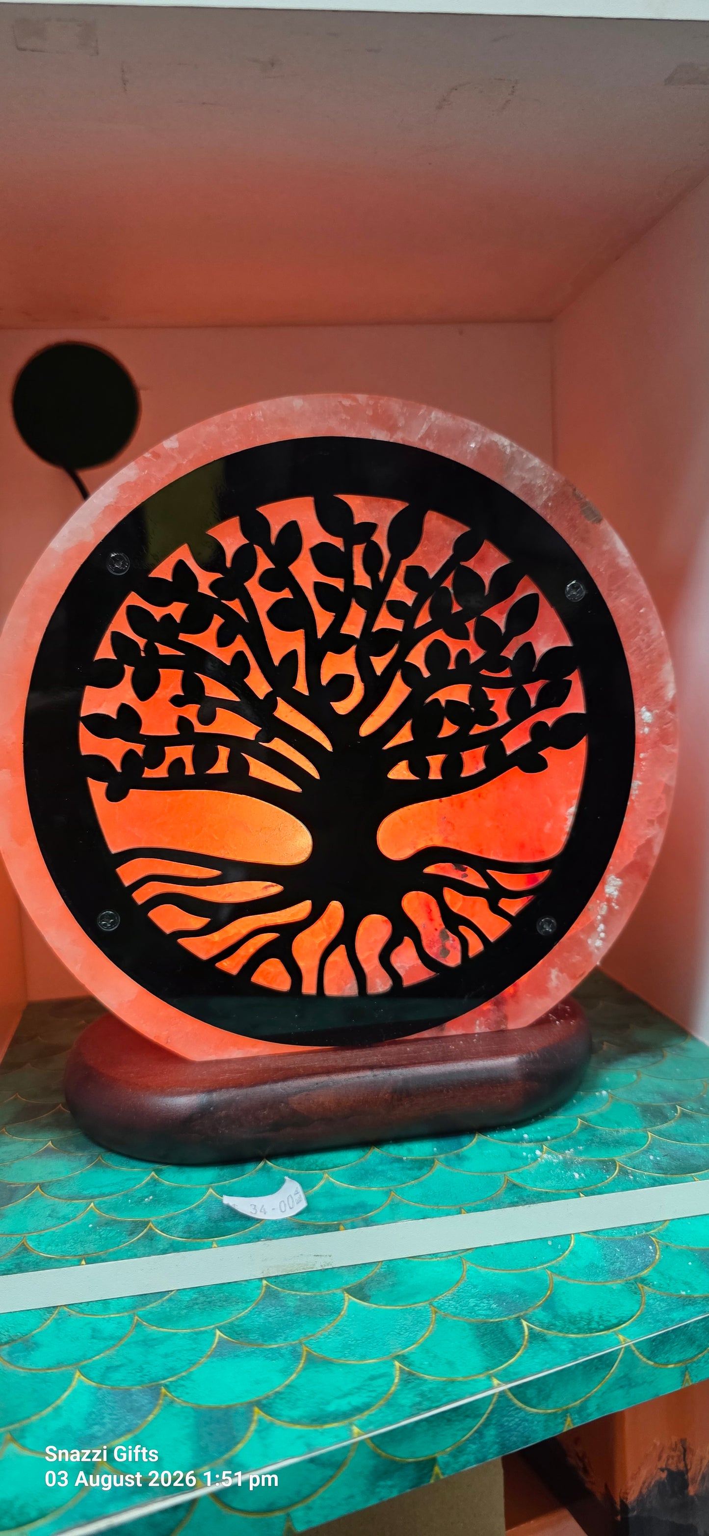 Tree of Life Salt Lamp- with 12V cable and bulb