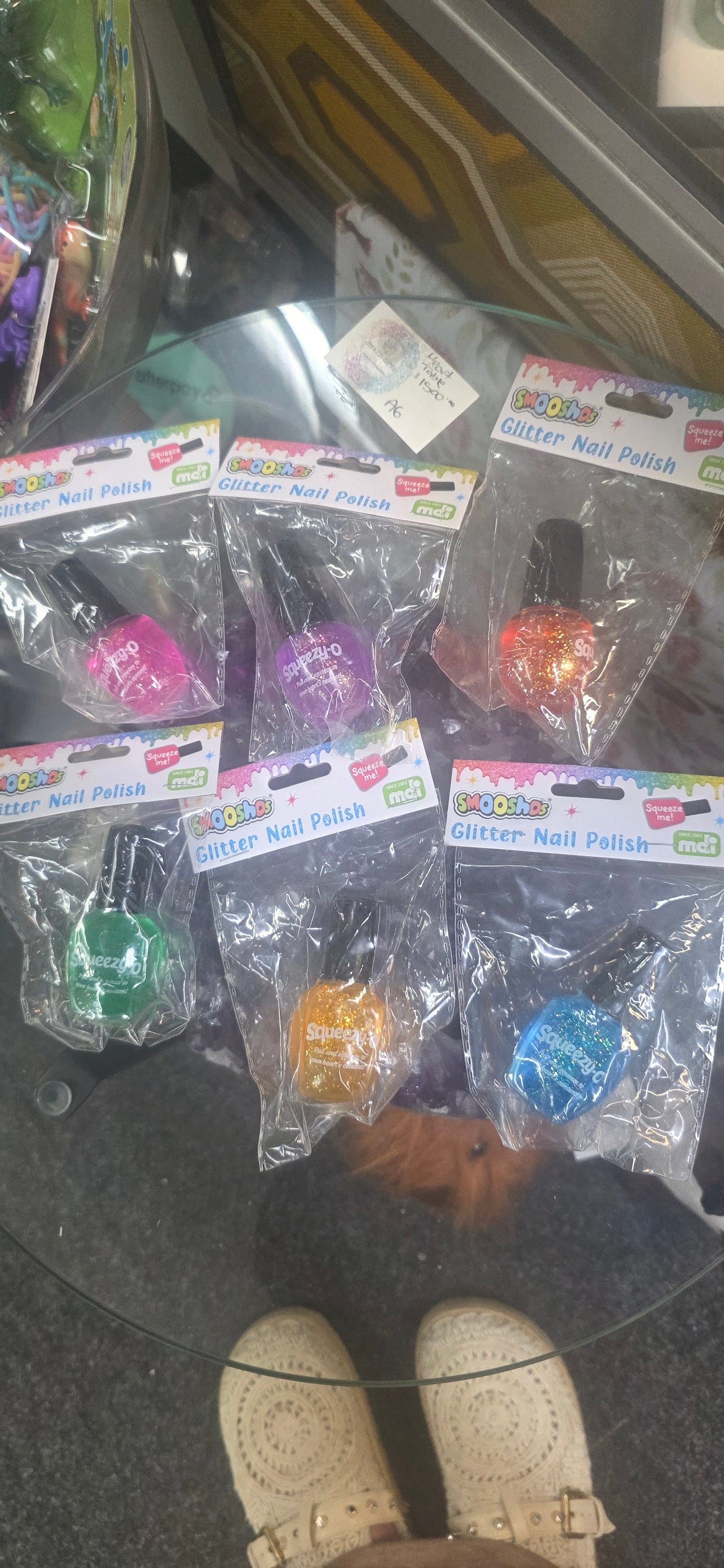 Smoosho’s Glitter Nail Polish Squishy