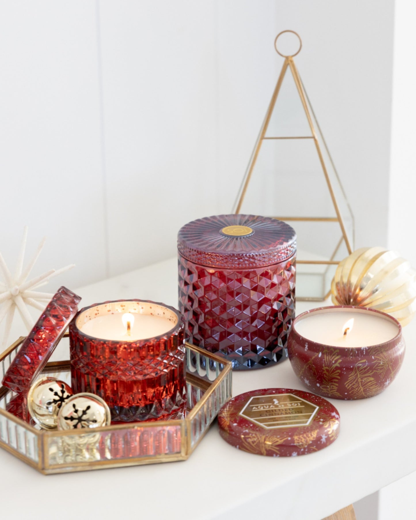 Gilded Cinnamon Shimmer Candle 15oz