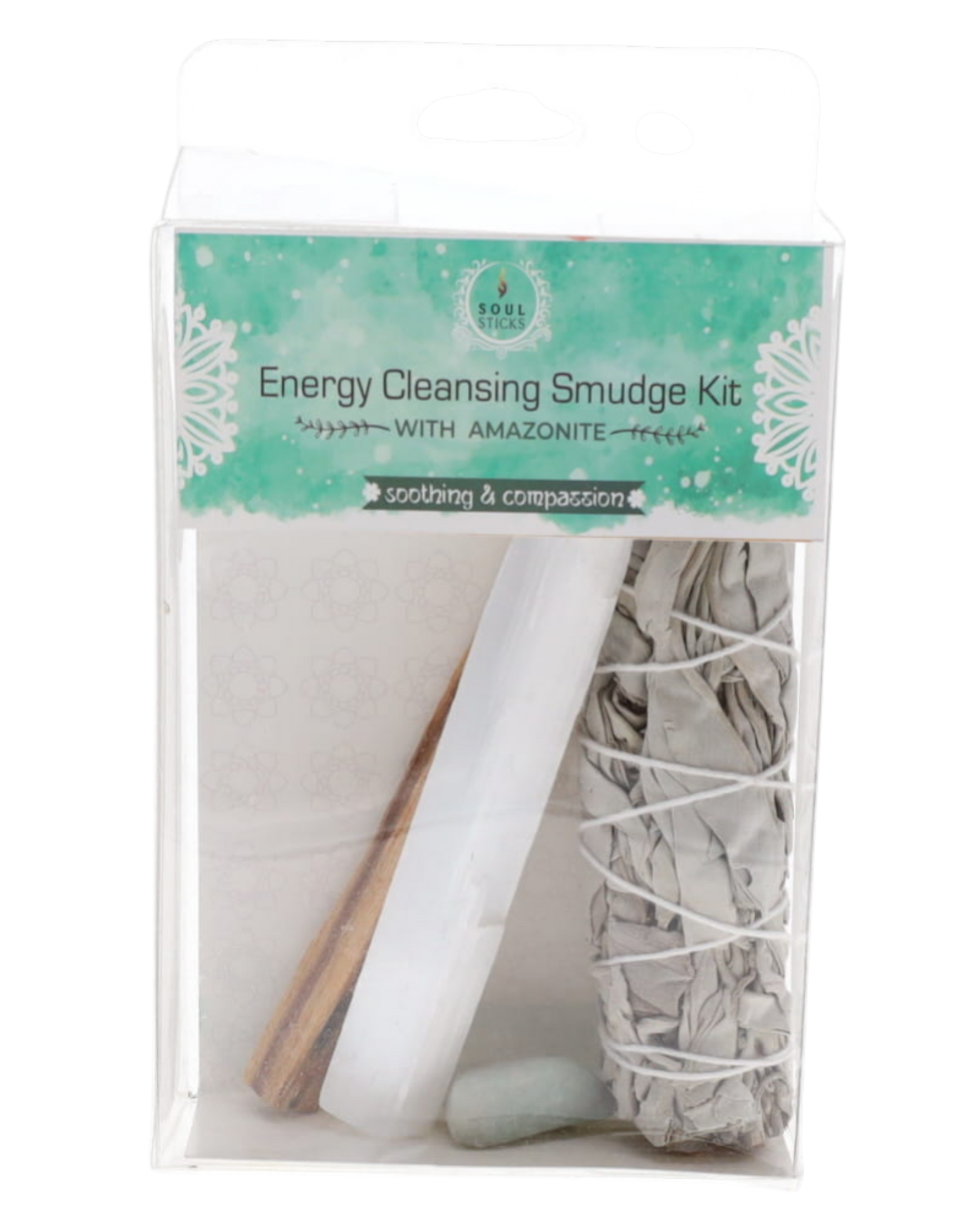 Amazonite Energy Cleansing Smudge Kit