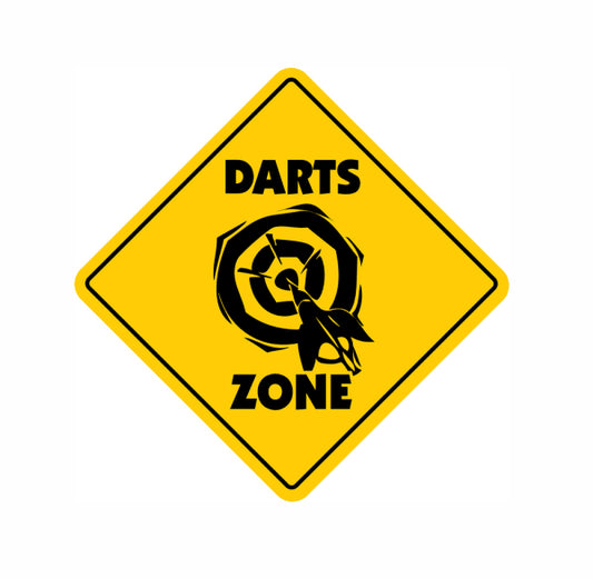 Darts Zone Sign