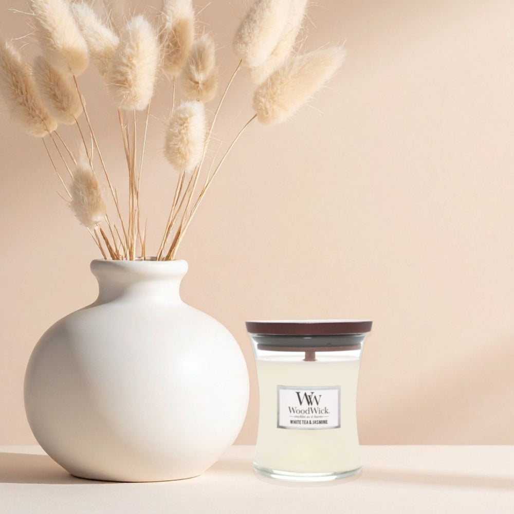 Woodwick White Tea & Jasmine Mini