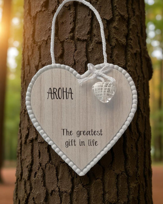 Hanging Heart Aroha