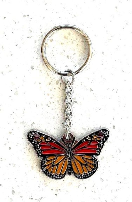 Metal Keyring Monarch B/Fly
