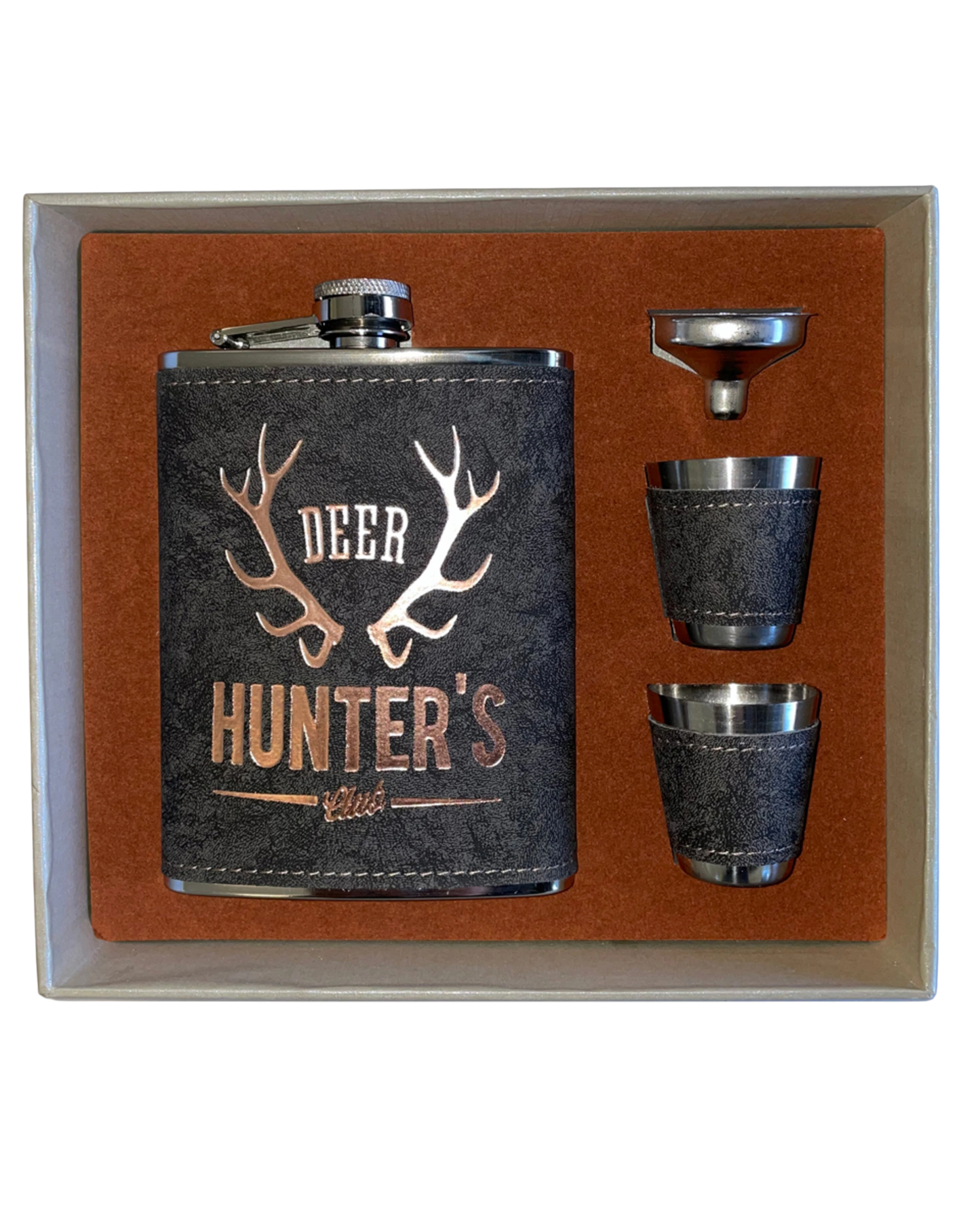 Hip Flask set Deer Hunters