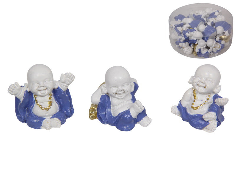 Miniature Blue/White Buddha