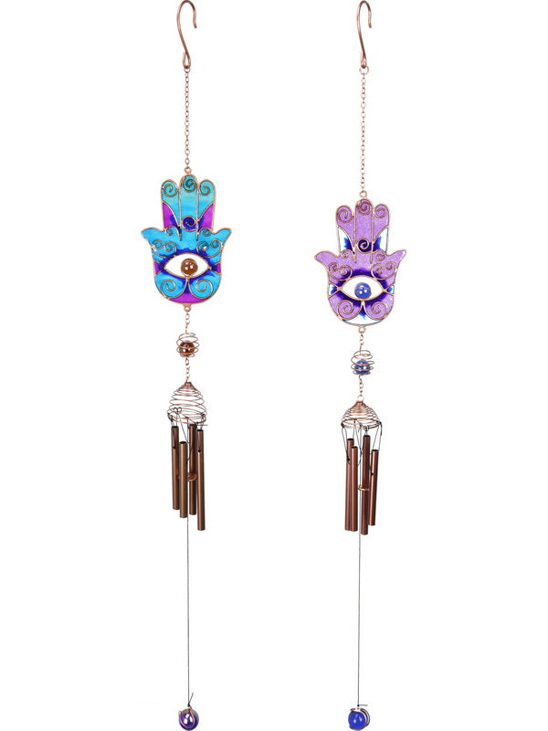 Hamsa Hand Two Tone W/Chime