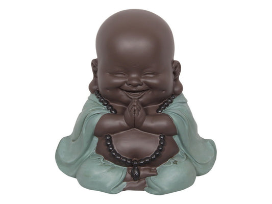 Happy Praying Turq Buddha