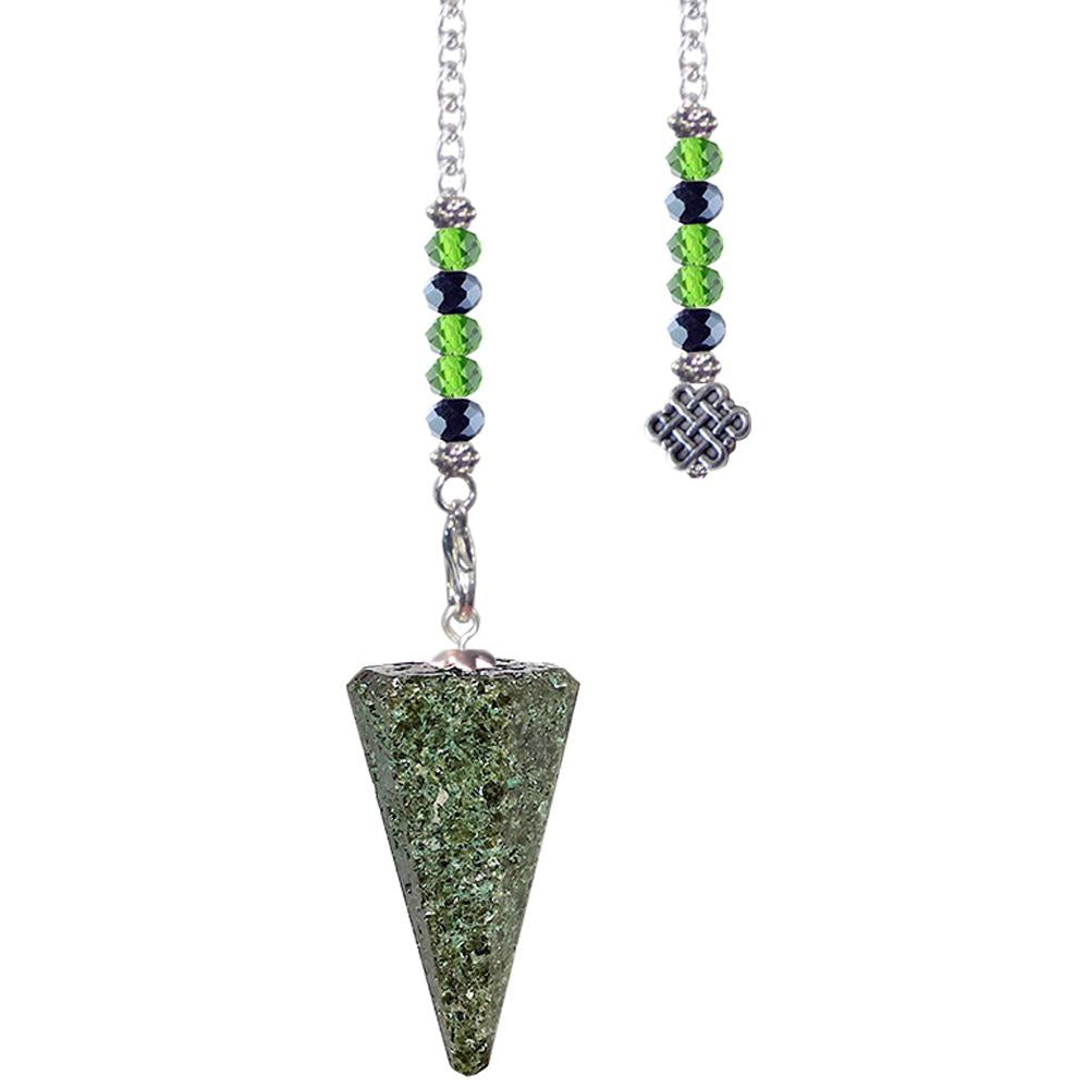 Pendulum Faceted Epidote Celtic NEW!