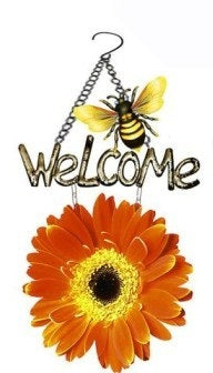 Flower Butterfly & Bee Welcome