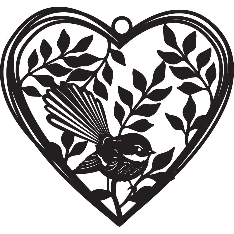 Fantail in Heart