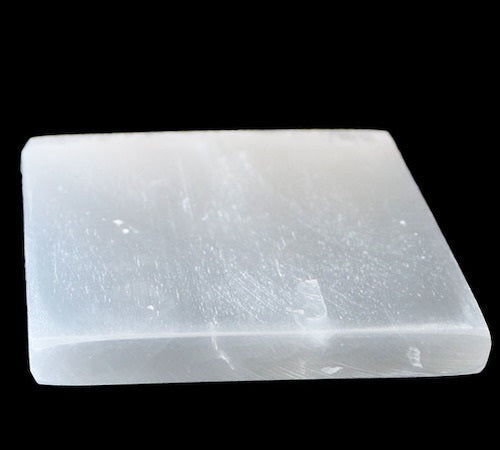 Selenite Square Plate (8cm)