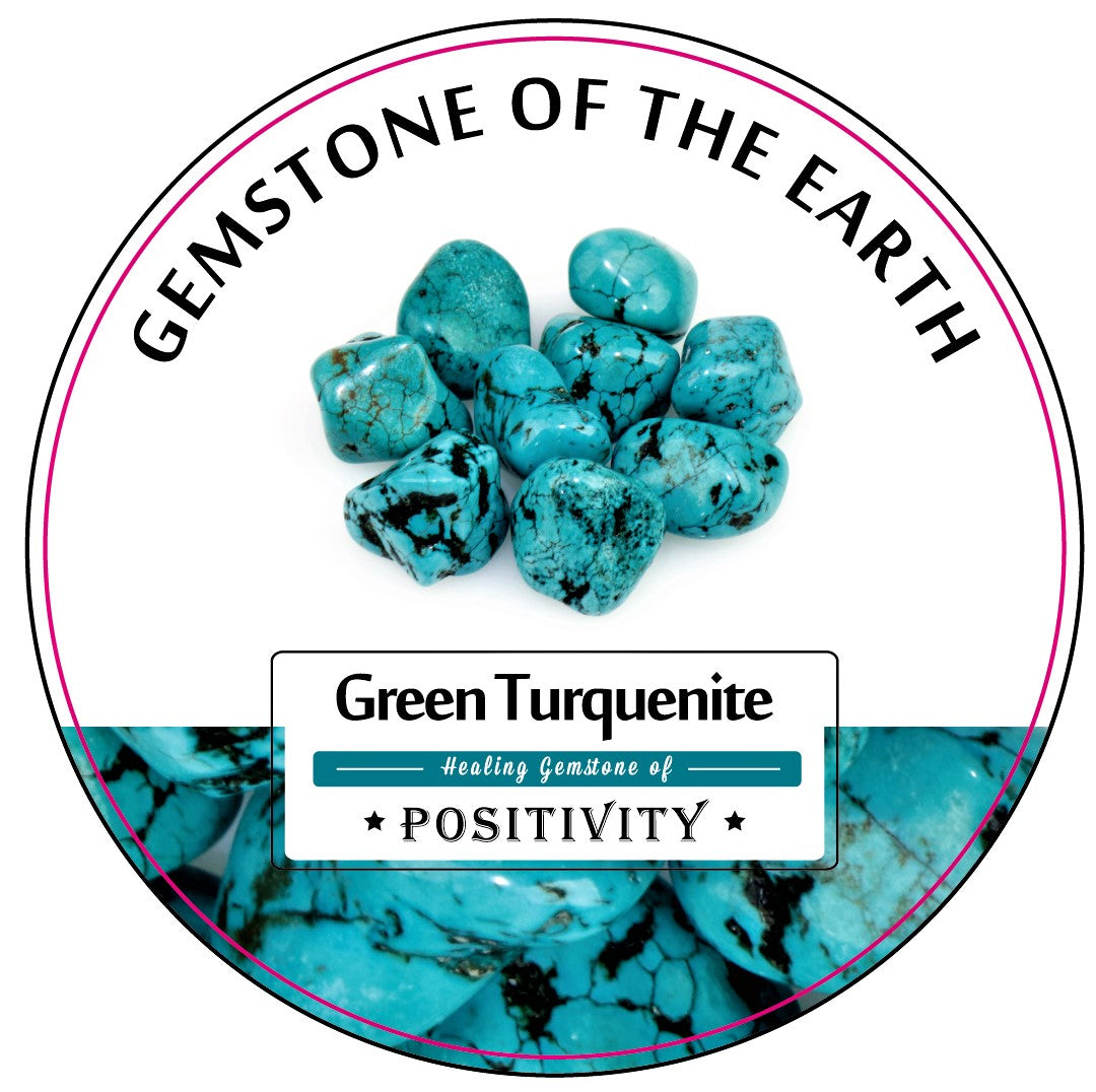 Tumbled Crystal – Green Turquenite ( Howlite )
