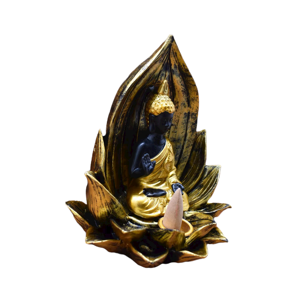Buddha Backflow Burner Gold New