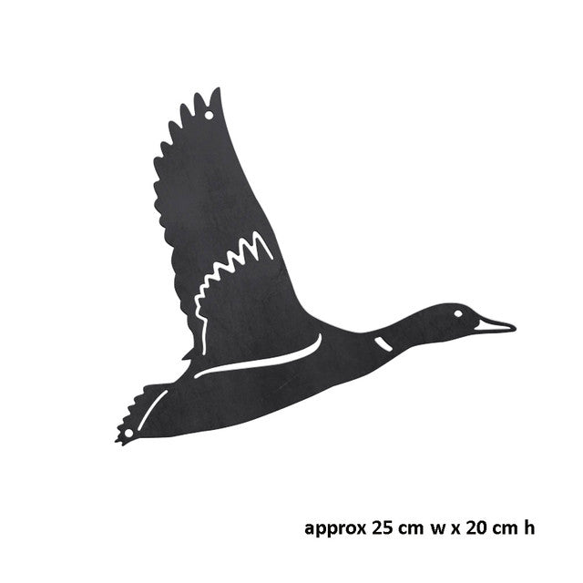 Flying Duck Med Corten Steel