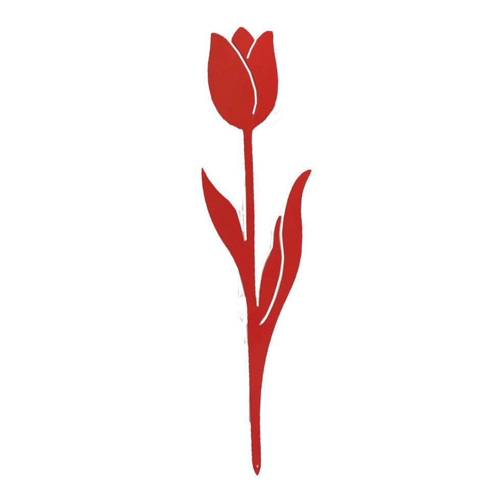 Tulip Steel Garden Art