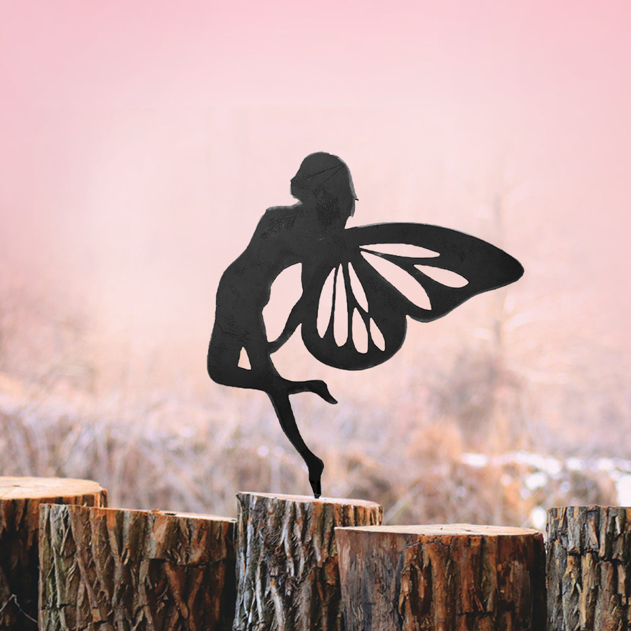 Fairy Sml Corten Steel Garden Art
