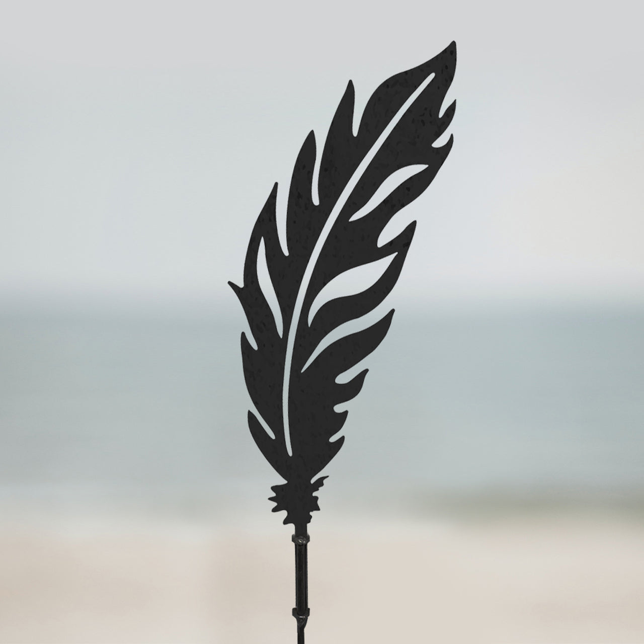 Feather Corten Steel Garden Art