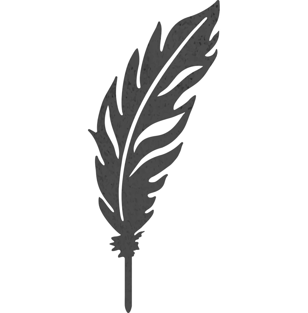 Feather Corten Steel Garden Art