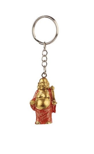 Lucky Buddha Glitter Keyring