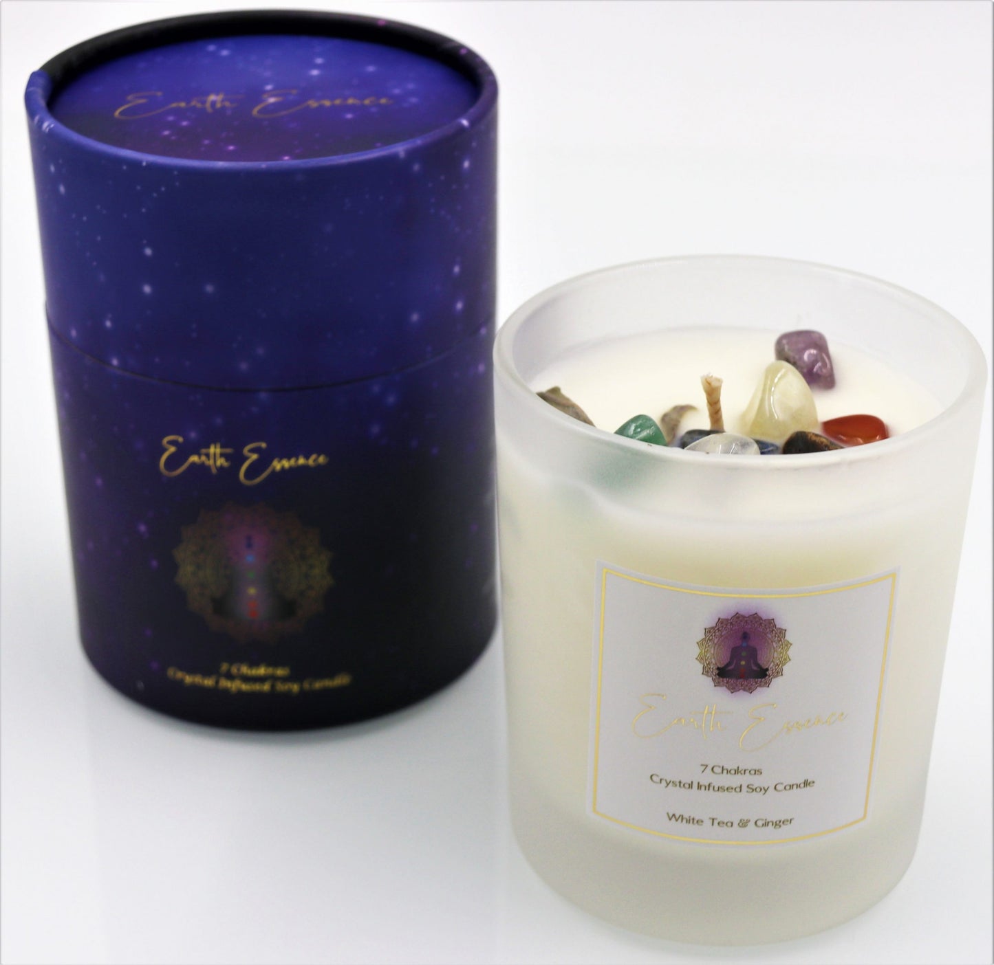 Chakra Soy Wax Crystal Candle