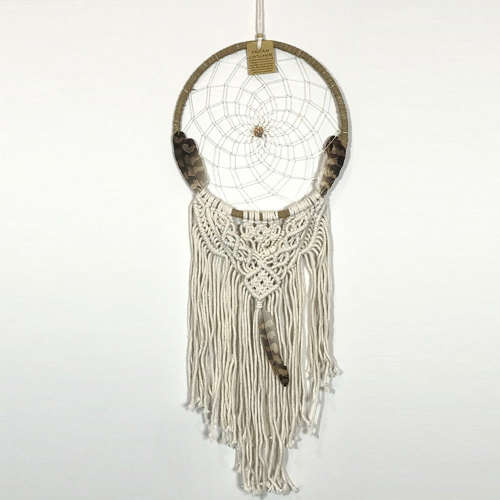 Webed Natural Dreamcatcher 25cm
