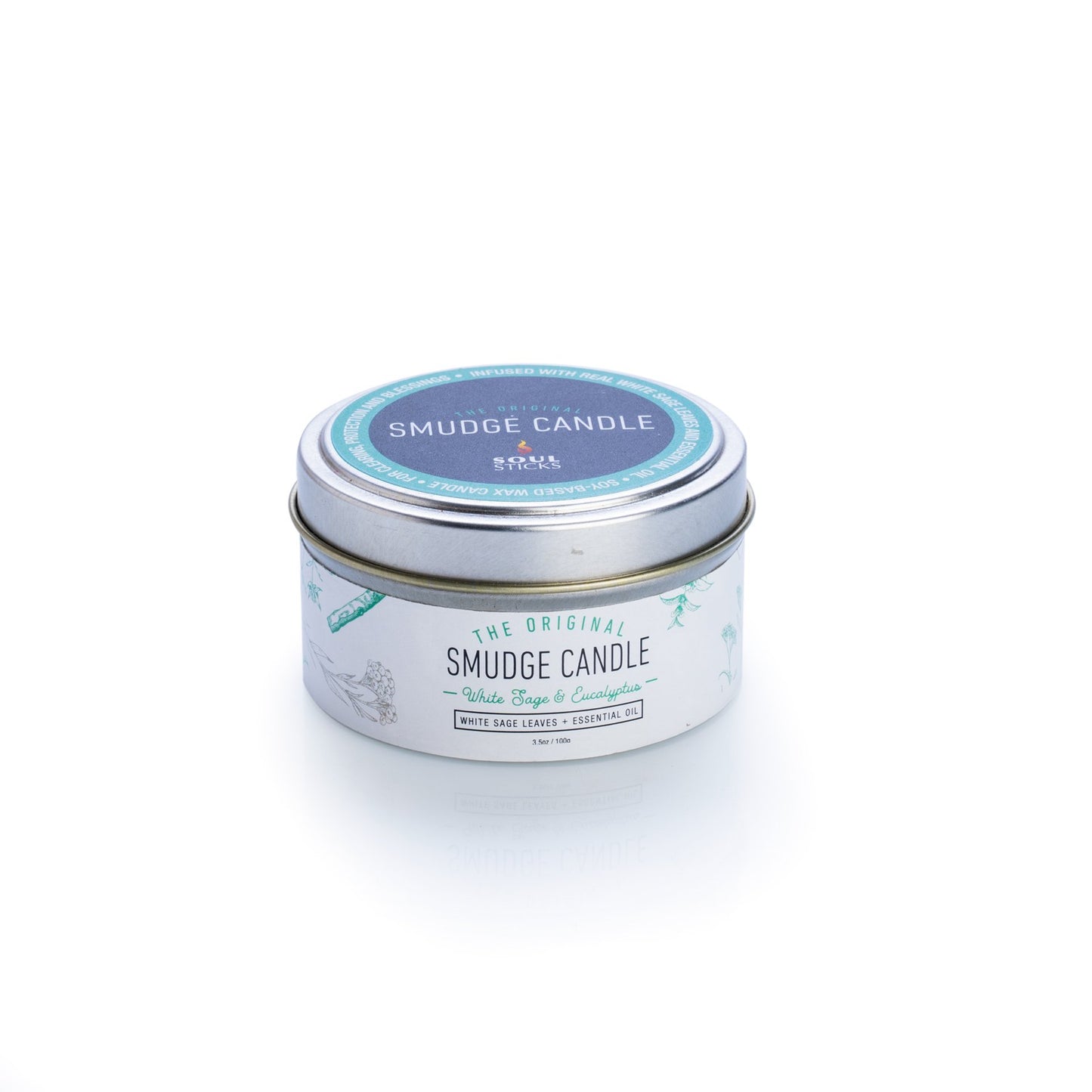 Soul Sticks White Sage and Eucalyptus Smudge Candle