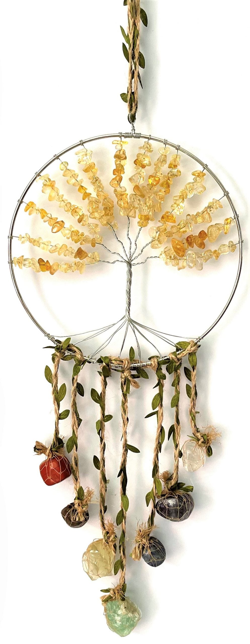 Crystal Tree of Life Dreamcatcher– 7Chakras