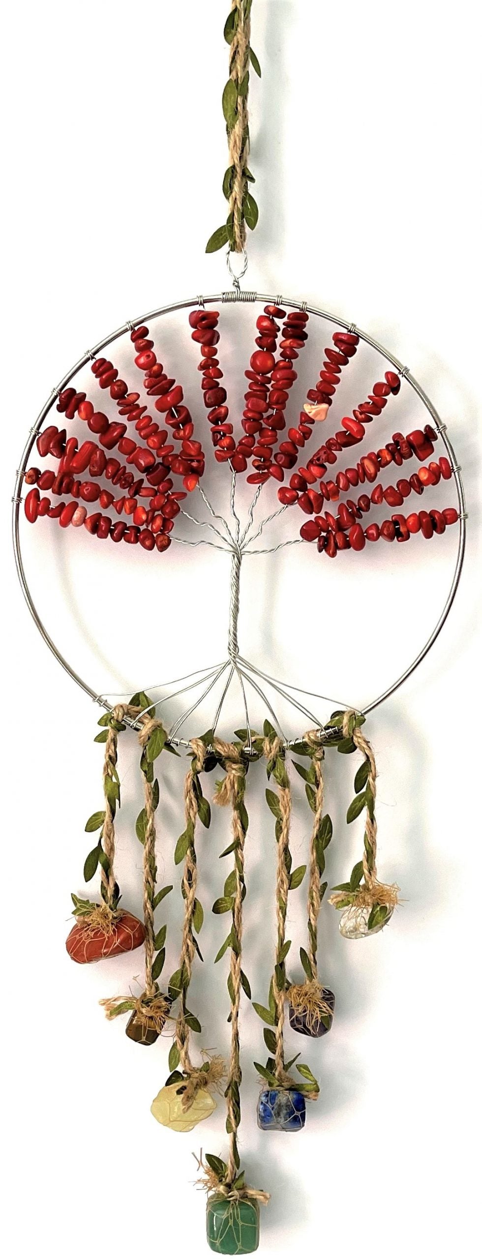 Crystal Tree of Life Dreamcatcher– 7Chakras