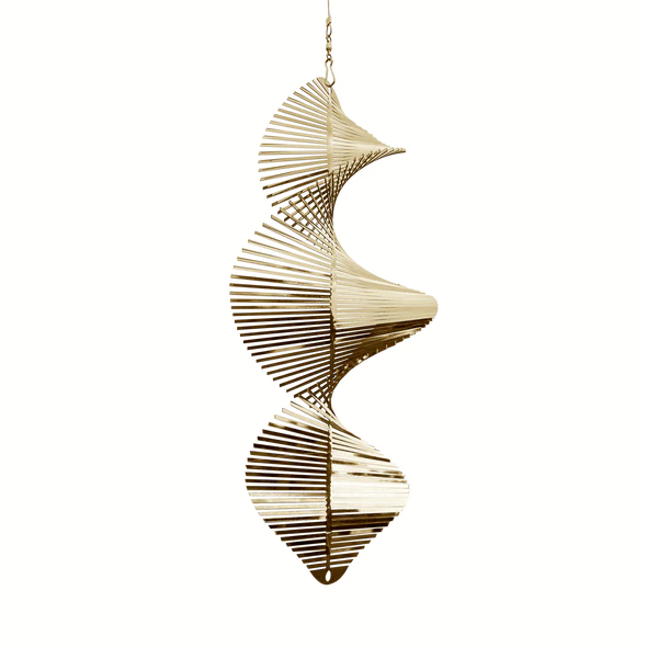Helix Wind Spinner - White Gold