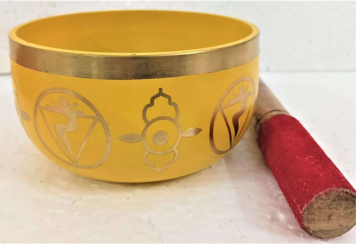 Chakra Singing Bowl Yellow - Medium