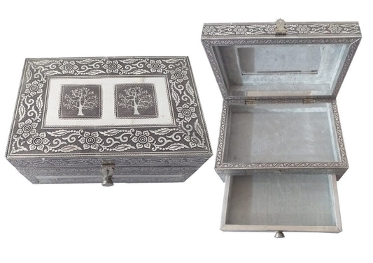 Jewelry Box with Drawer Double Tree of Life