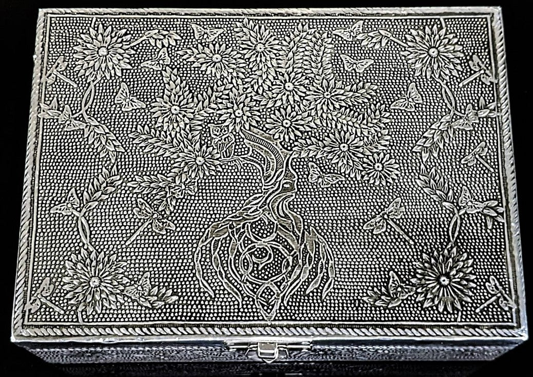 Silver Jewelry Box Tree of Life