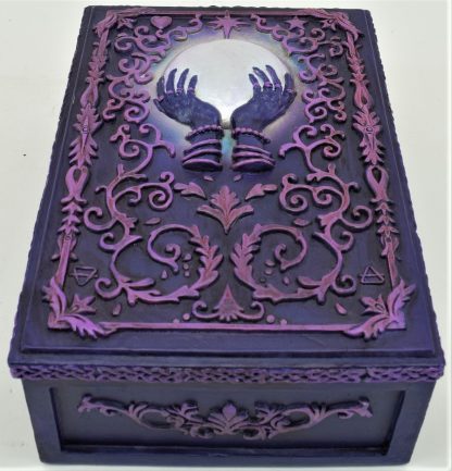 Purple Orb in Hands Tarot Box