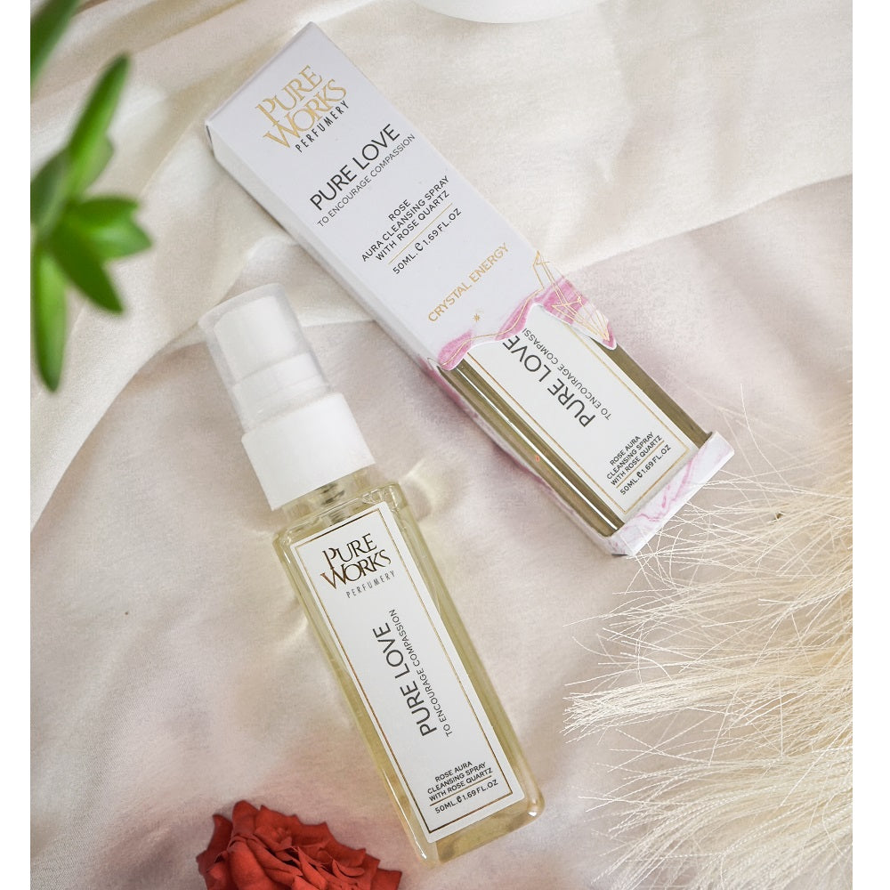 Pure Love Rose with Rose Quartz Aura Energy Cleansing Spray