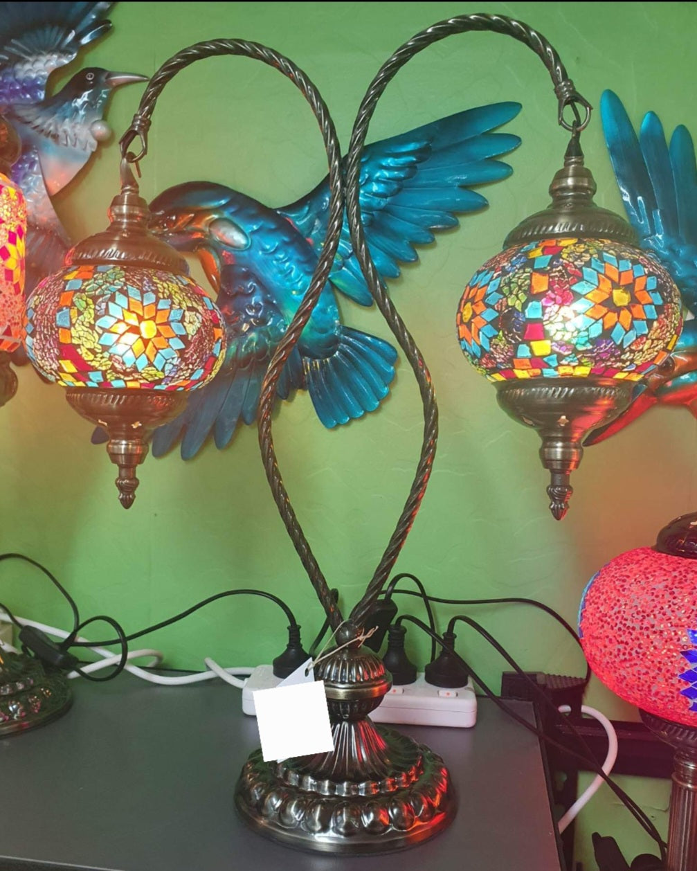 Turkish Mosaic Lamp Double