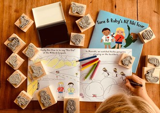 Stamp Kit - Tane and Ruby's NZ Tiki Tour