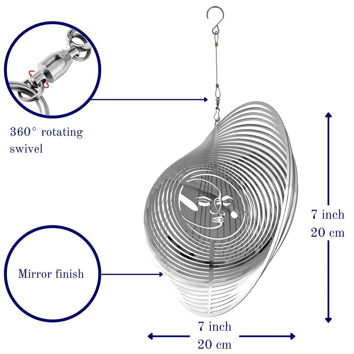 Sun & Moon Wind Spinner