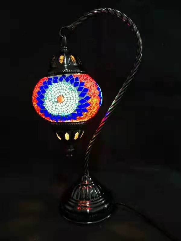 Turkish Mosaic Lamp- Swan Neck
