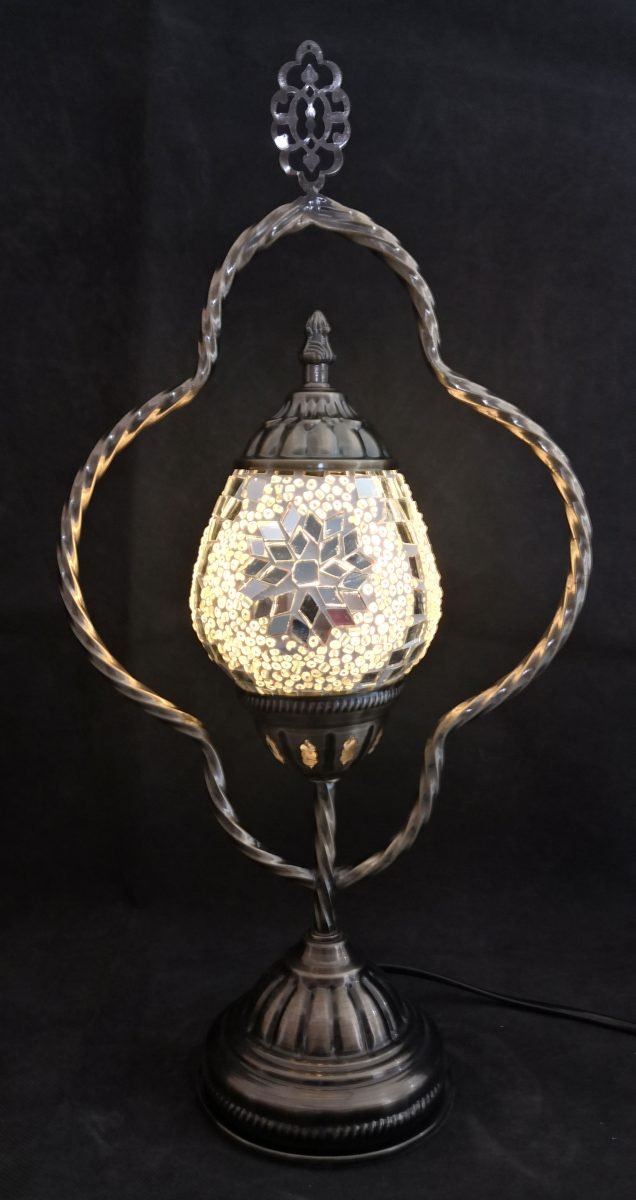 Metal Framed Turkish Mosaic Lamp