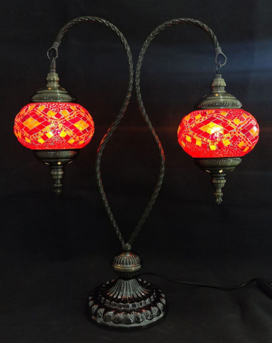 Turkish Mosaic Lamp Double