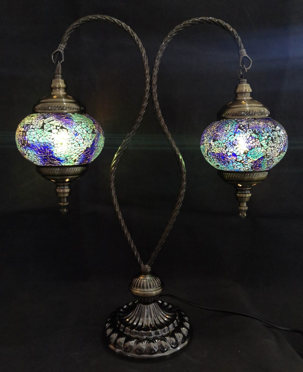 Turkish Mosaic Lamp Double